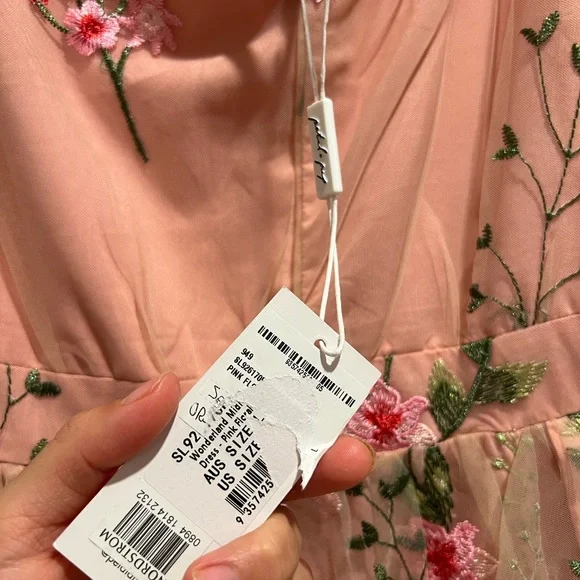 Petal and Pup - Wonderland floral embroidery midi dress - Picture 7 of 9